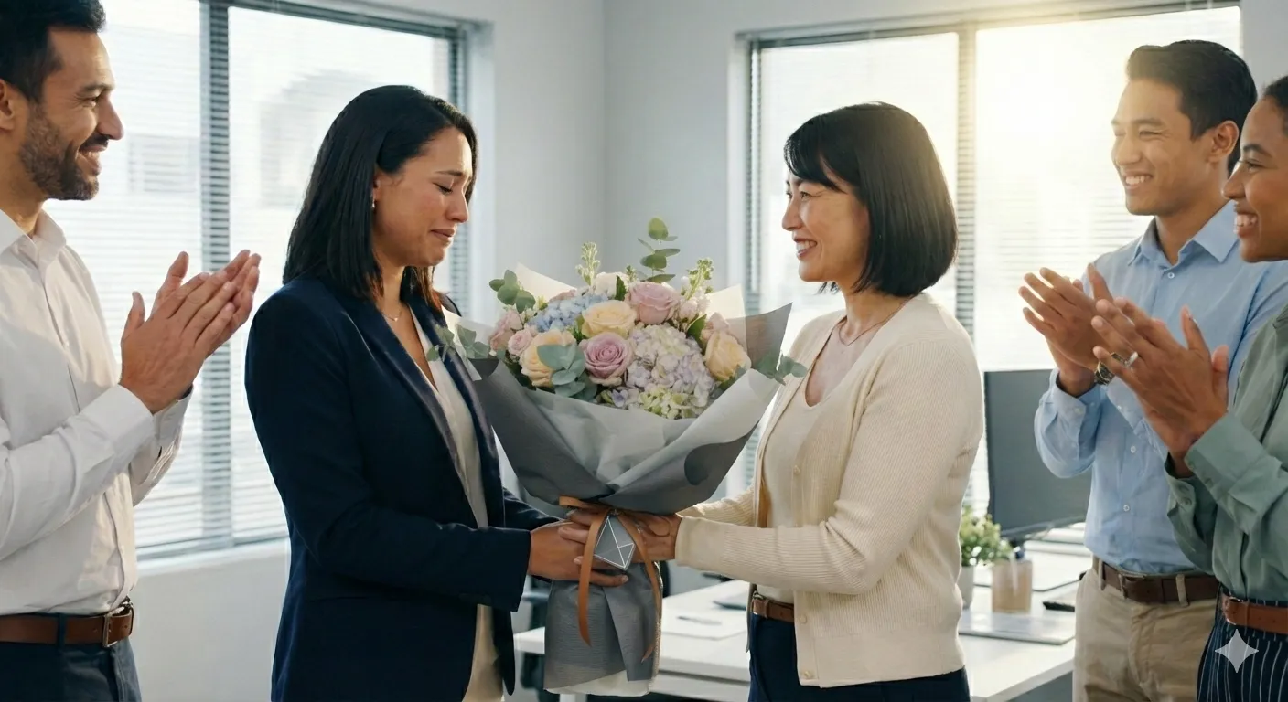 退職祝いに贈る花｜門出にふさわしいフラワーギフト完全ガイド