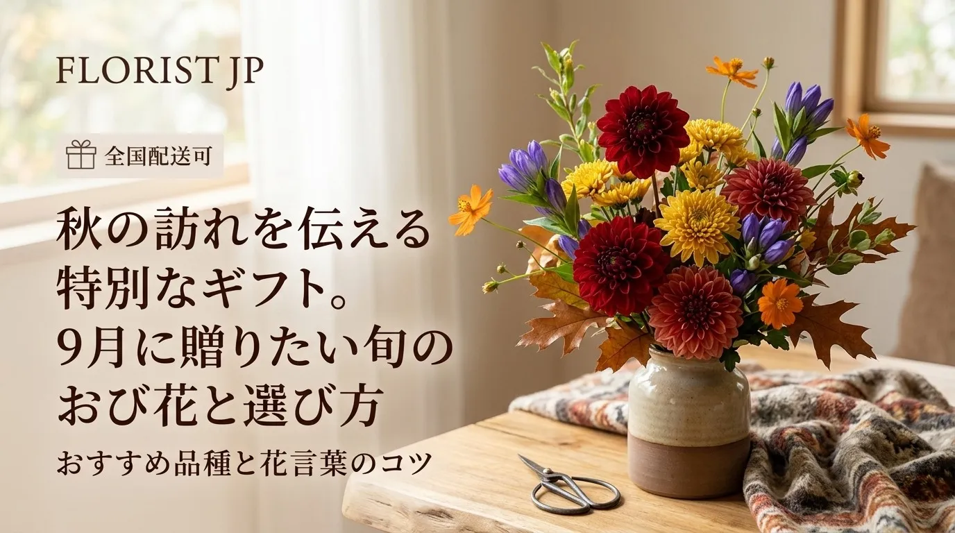 秋の訪れを伝える特別なギフト。9月に贈りたい旬のお花と失敗しない花言葉の選び方